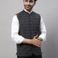 Even Apparels Men's Grey Nehru Jacket With Welt Pockets | Swadesiicart
