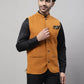Even Apparels Men's Orange Pure Wool Nehru Jacket | Swadesiicart
