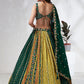 House of Panchhi Navy Blue Pure Georgette Sequins And Thread Embroidery Lehenga Choli & Dupatta | Swadesiicart