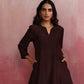 trueBrowns Cola Viscose Silk Kurta Co-ord Set - Swadesiicart