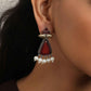 trueBrowns Silver Gold Tone Petal Dangle Earrings | Swadesiicart