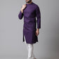 Even Apparels Purple Sherwani Kurta With Asymetrical Cut | Swadesiicart