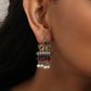 trueBrowns Silver Gold Tone Stud Earrings | Swadesiicart