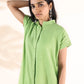 trueBrowns Green Cotton Dobby Shirt Co-ord Set - Swadesiicart
