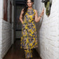 NOZ2TOZ Floral Printed Knee Length Rayon Co-ords Set - Swadesiicart