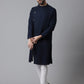 Indian Clothing Even Apparels Blue Sherwani Kurta With Asymetrical Cut | Swadesiicart