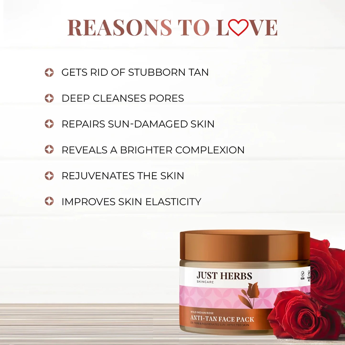 Anti-Tan Face Pack - Wild Indian Rose