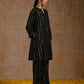 trueBrowns Black Gold Cotton Relaxed Co-Ord Set - Swadesiicart