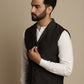 Even Apparels Men's Brown Wool Waistcoat with Notched Lapel | Swadesiicart
