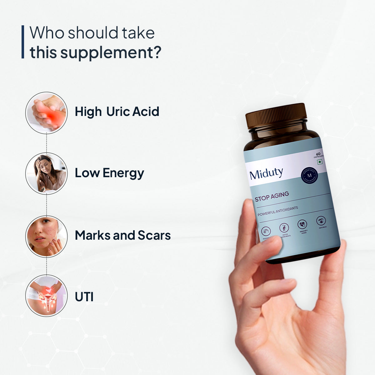 Miduty by Palak Notes Stop Aging Capsules - Swadesiicart