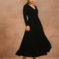 trueBrowns Black Velvet Dress | Swadesiicart