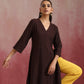 trueBrowns Cola Cotton Dobby Kurta Set | Swadesiicart