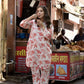 NOZ2TOZ Women's Floral Printed Knee Length Rayon Co-ords Set - Swadesiicart