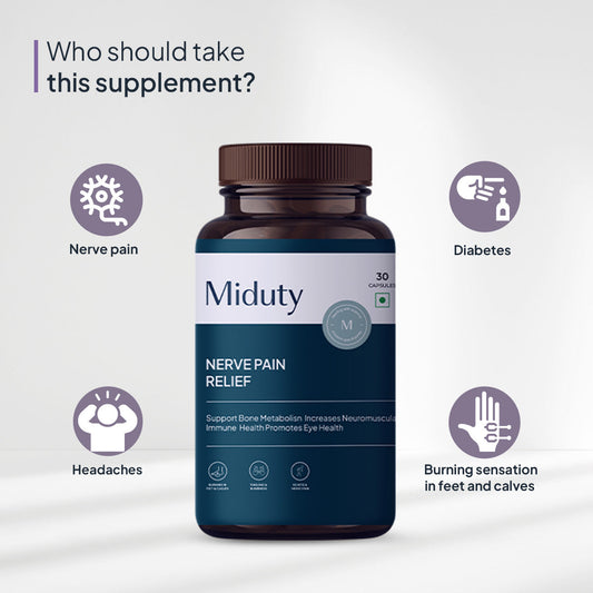 Miduty by Palak Notes Nerve Pain Relief Capsules - Swadesiicart