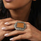 trueBrowns Silver Tone Yellow Stone Ring | Swadesiicart