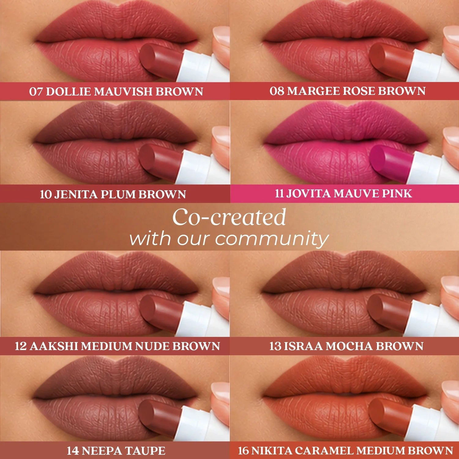 Herb Enriched Ayurvedic Lipstick Micro-Mini Kit - 8 shades
