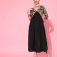 Ahalyaa Floral Printed Empire Midi Dress | Swadesiicart