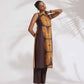 trueBrowns Brown Cotton Print Sleeveless Kurta Set | Swadesiicart