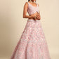 House of Panchhi Pink Net Multi Sequins with heavy Zarkan embroidery Lehenga choli & Dupatta | Swadesiicart