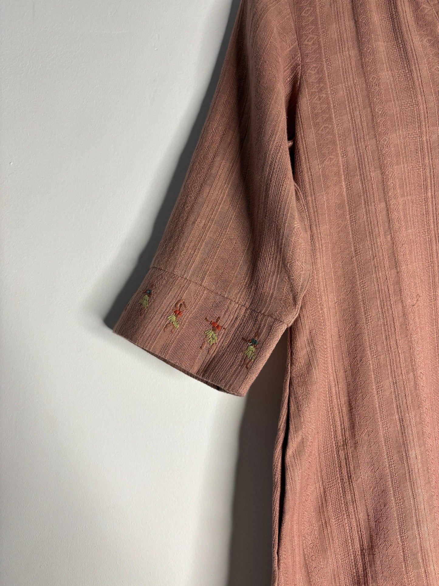 trueBrowns Blush Pink Gauza Co-ord Set - Swadesiicart