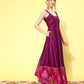 Ahalyaa Ethnic Motifs Printed Maxi Dress | Swadesiicart