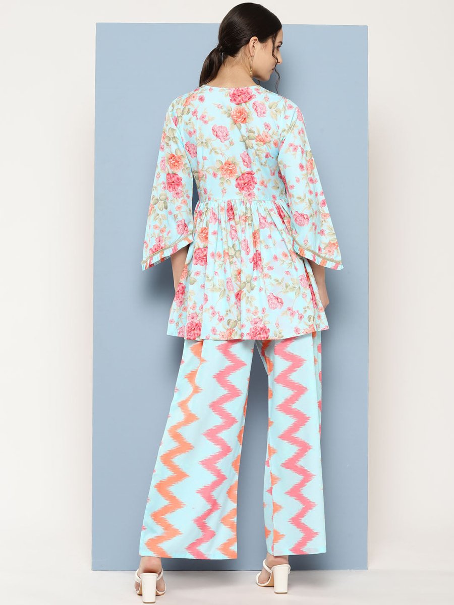 Ahalyaa Printed Ethnic Co-Ords - Swadesiicart