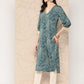 Ahalyaa Women Floral Printed Gotta Patti Crepe Kurta | Swadesiicart
