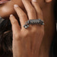 trueBrowns Silver Tone Rectangular Ghungroo Ring | Swadesiicart