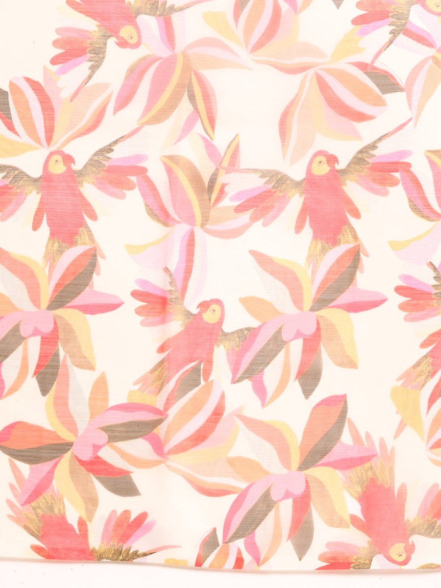 Ahalyaa Floral Poly Chiffon Saree | Swadesiicart