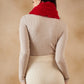 InWeave Women's Cherry Red Faux Fur Neck Warmer - Swadesiicart