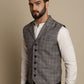 Even Apparels Men's Brown Waistcoat with Notched Lapel | Swadesiicart