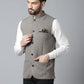 Even Apparels Men's Cream Pure Wool Nehru Jacket | Swadesiicart