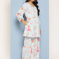 Ahalyaa Women Floral Printed Regular Tunic with Palazzos | Swadesiicart