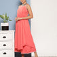InWeave Women's Peach Cr Strappy Set With Peach Yellow Floral Cape - Swadesiicart