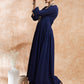 InWeave Women's Royal Blue Chikankari Long Anarkali Kurta Sharara Set - Swadesiicart