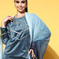 Ahalyaa Women Gotta Patti Velvet Kurta with Palazzos & With Dupatta | Swadesiicart