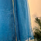 trueBrowns Teal Organza Pre-Stitched Saree | Swadesiicart