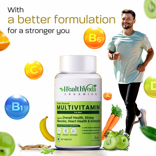 Health Veda Organics Multivitamin for Men Tablets | Swadesiicart