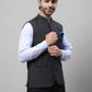 Even Apparels Men's Grey Pure Wool Nehru Jacket | Swadesiicart