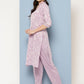 Ahalyaa Women Floral Printed Gotta Patti Pure Cotton Kurta with Trousers & With Dupatta | Swadesiicart