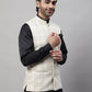 Even Apparels Men's Cream Pure Wool Nehru Jacket | Swadesiicart
