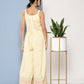 Ahalyaa Checked Waist Tie-Ups Basic Jumpsuit | Swadesiicart