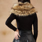 InWeave Women's Cat Print Faux Fur Neck Warmer - Swadesiicart