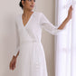 trueBrowns White Dobby Angrakha Kurta Pant Set | Swadesiicart