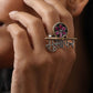 trueBrowns Silver Gold Tone Musafir Ring | Swadesiicart