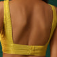 trueBrowns Lime Cotton Gold Lurex Scoop Neck Sleeveless Blouse | Swadesiicart