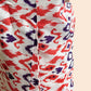 trueBrowns Carrot Muslin Ikat Ready to Wear Saree | Swadesiicart
