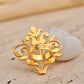 trueBrowns Gold-Polished Leaf Ring | Swadesiicart