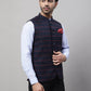 Even Apparels Men's Blue Nehru Jacket With Welt Pockets | Swadesiicart