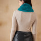 InWeave Women's Cyan Blue Faux Fur Neck Warmer - Swadesiicart